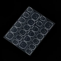 Languettes adhésives fortes de 24 pièces pour ongles avec design facile à décoller - Version Empilée Colle en Gelée