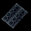 Languettes adhésives transparentes 24 pièces pour faux ongles à forte adhérence - Colle en Gelée pour Ongles d'Orteil