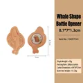Whale shaped wooden beer bottle opener magnet with laser engraved ocean wave patterns - Whale Shape Bottle Opener