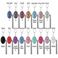 16 colorful personal defense alarms with keychains and tassels displayed in a grid - 16 Colors Set