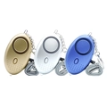 Portable egg-shaped personal security alarms in metallic gold, silver, and blue finishes - 3 Colors Set (Gold+Silver+Blue)