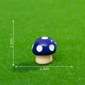 Figura de hongo miniatura de resina en azul oscuro con puntos para micropaisajes - Púrpura Estilo 2