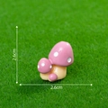 Miniatura de seta de resina para micropaisajes, decoración de jardín rosa de 2,6 cm - Rosa Estilo 3