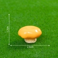 Miniature yellow resin mushroom figurine 1.7x2.8cm for micro landscape decoration - Orange No.7