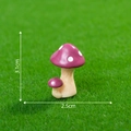 Miniature purple resin mushroom cluster for fairy garden decor and DIY landscapes - Red No.8