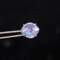 Ohrstecker mit Farbverlauf Lila Blau Teufelsauge für Ohrknorpel Piercing Schmuckstück - Blauviolett