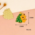 Close-up of reindeer Christmas tree charm showing 25mm x 25mm dimensions and 2.3g weight - Xmas Tree Reindeer
