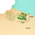 Charme Leprechaun émaillé pour bijoux DIY Saint-Patrick, dimensions 35x26mm. - Célébration du Toast