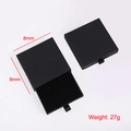 Elegante caja de regalo de joyería con cajón negro mate para collares grabados, 27g - Negro