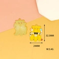 Cartoon fruit band alloy enamel charm detail showing dimensions 32.5x24mm and 3.4g weight - Banana Party Style / 10 Pieces Pack
