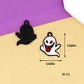 Κοντινή όψη μενταγιόν φαντασμάτων Halloween, διαστάσεις 19mm x 16mm και βάρος 1g - Ξωτικό Στυλ 1 (Y-126)