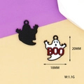 Λεπτομερής όψη κρεμαστών φαντασμάτων Halloween με διαστάσεις 20x18mm και βάρος - BOO Ghost Style (Y-126)