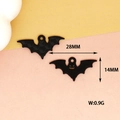 Halloween black alloy bat pendants for DIY jewelry making 28x14mm charms accessory - Bat Pendant / 28x14mm / Bat Style 1