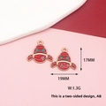 Roter Emaille-Krabbenanhänger für DIY-Schmuck Abschlussgeschenk, zwei Seiten mit Maßen - Hoher Rang Erfolg (F-055)