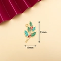 Vintage Emaille Stechpalmenblatt Anhänger mit roten Beeren für Weihnachts DIY Schmuck - 4# Stechpalmenblatt