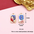 Detailed macro view of a double-sided enamel koi fish lucky charm for DIY bracelets - 1 Piece / Continuous Good Luck