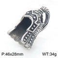 Vintage stainless steel Viking warrior helmet pendant for men with retro antique finish - Viking Helmet Skull Style(KP117762-LU)