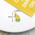 Creative enamel corn charm for DIY jewelry making with 12mm x 20mm size dimensions - Corn (7#) / 10 Pieces Pack