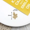 Small ginger-shaped alloy enamel pendant charm, 20x12mm, for DIY necklace and earring. - Ginger (11#) / 10 Pieces Pack