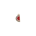 DIY alloy enamel watermelon slice pendant for earring jewelry making - Half Watermelon (cz018090)