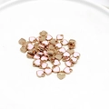 Cute pink and gold heart-shaped alloy drip oil charms for DIY jewelry and hair accessories - Pink Heart