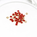 Set of red enamel heart-shaped alloy charms for DIY jewelry making and craft projects - Red Heart