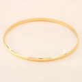 Elegante minimalistische goudkleurige roestvrijstalen armband voor dames, stapelstijl - Breedte 3.6mm-Binnendiameter 55mm / Goud