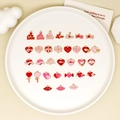 Collezione di trentadue ciondoli colorati in smalto a cuore per creazioni fai da te - Set Misto di 32 Stili / Set da 32 / Multicolore
