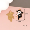 Gothic plague doctor bird mask alloy enamel charm pendant for DIY jewelry making crafts - Plague Doctor / Pendant Only (26x18mm)