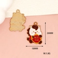 Cute cartoon horse enamel alloy charm pendant for jewelry making with size and weight specs - Vitality Horse
