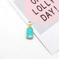 Cute enamel baby bottle pendant charm for DIY jewelry making and infant clothing accessories - Baby Bottle / Blue