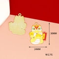 Pendentifs de serpent du zodiaque en alliage émaillé avec dimensions et poids précis - Recrutement de Richesse Serpent du Zodiaque