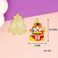 Detail view of a cartoon horse enamel charm with dimensions and weight info. - Wealth Bringing Horse (Y-172)