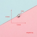 Detailed view of small stainless steel heart pendant with precise measurements. - Heart Style (10#) / 50 Pieces