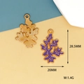 Nahaufnahme von lila Emaille-Korallenanhängern mit Maßen von 28,5 mm x 20 mm - Violette Koralle