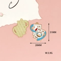 Μενταγιόν από κράμα με κουνέλι Αλίκη και τράπουλα για χειροποίητα σκουλαρίκια και κολιέ - Κουνέλι Τράπουλα