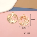 Detailed view of Chinese style alloy charms with 26mm and 30mm dimensions and weight - Nine-tailed Fox (XX-020) / 10 Pieces Pack