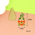 Specifiche dettagliate delle dimensioni del ciondolo gnome smaltato per San Patrizio - Serie San Patrizio / Gnomo Trifoglio