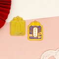 Ciondoli portafortuna fai-da-te in stile Omamori per creare splendidi gioielli smaltati - Superare Tutti gli Esami / 10 Pezzi/Confezione (30*22mm)