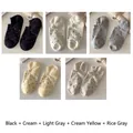 Set di 5 paia di calzini invisibili da donna con eleganti fantasie a pois misti - 5 Paia / Nero/Grigio Beige/Giallo Latte/Crema/Grigio Chiaro