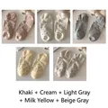 Set di 5 paia di fantasmini invisibili a pois da donna in cinque tonalità neutre e eleganti - 5 Paia / Khaki/Grigio Beige/Giallo Latte/Crema/Grigio Chiaro