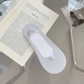 Calcetines invisibles de seda de hielo blanca para mujer con corte sin costuras - Talla única / Gris