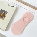 Calze invisibili rosa chiaro da donna con trama a rete traspirante e cotone morbido - Rosa
