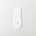 Women's thin breathable white invisible lace boat socks with non-slip silicone design - One Size / Ice Silk White