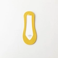 Chaussettes invisibles jaune sans couture pour femme avec silicone antidérapant - Taille unique / Soie de Glace Jaune