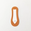 Chaussettes invisibles orange en dentelle avec silicone antidérapant et bords sans couture - Taille unique / Soie de Glace Orange