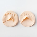 Almohadillas invisibles beige de cinco dedos para el antepié para tacones altos - Talla única / Color Piel
