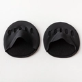 Almohadillas negras de cinco agujeros para tacones con acolchado de tela antideslizante - Talla única / Negro