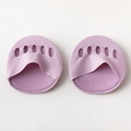 Light purple toe toppers for high heels with five-hole design and non-slip fabric - One Size / Purple