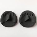 Padded black forefoot cushions for high heels with five-toe separators for comfort - One Size / Dark Green